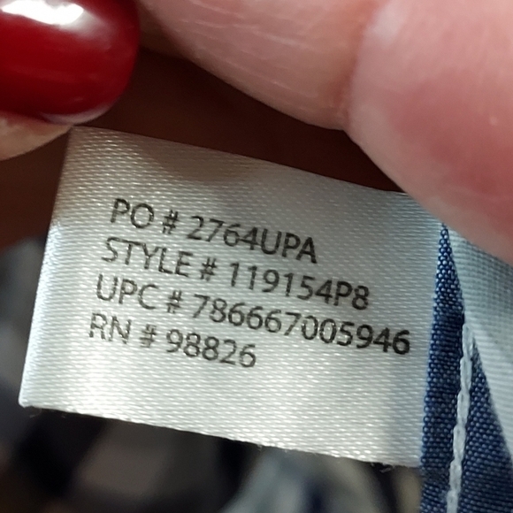 U.S.Polo XL Blue and grey plaid L/S Dress shirt - Picture 2 of 14